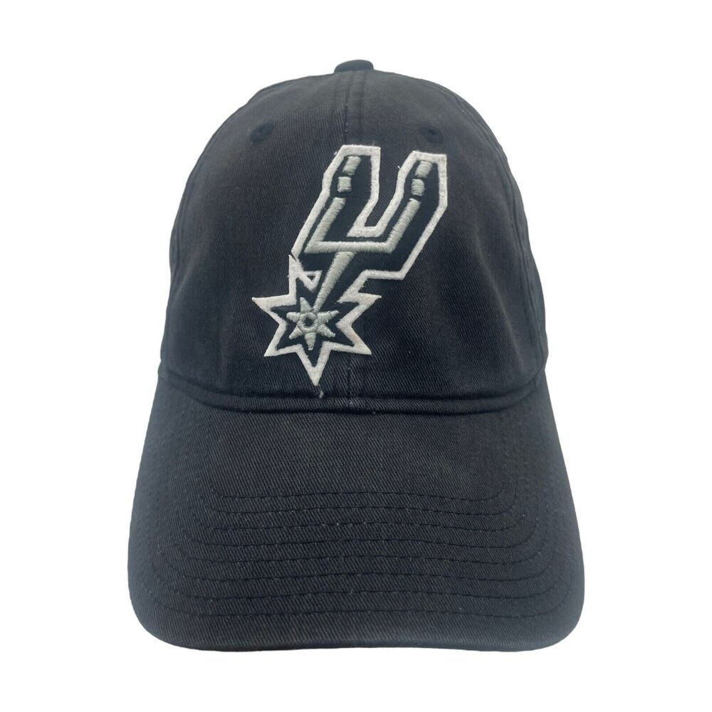 Mitchell & Ness San Antonio Spurs Black Logo Snapback Hat Cap